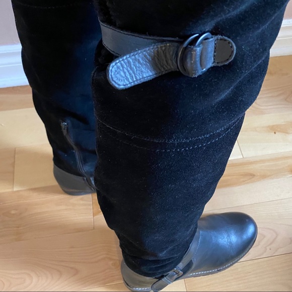 High Over The Knee Leather Winter Boots - Picture 3 of 10